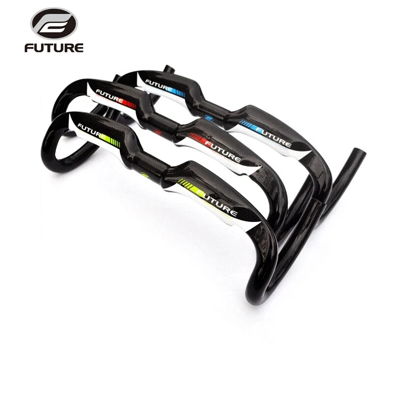 Carbon Road Bike Handlebar Bicycle Bent Bar 400/420/440mm Bike Parts Glossy - Image 2 of 4