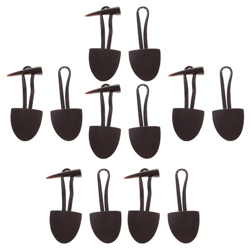 6 Pairs Leather Horn Toggle Buttons for Duffle Coat Fastener Buckle Black/Brown - Picture 2 of 9