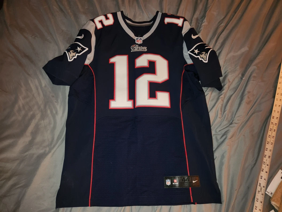 Monumental Sygdom Marty Fielding TOM BRADY #12 NEW ENGLAND PATRIOTS NIKE ELITE AUTHENTIC FOOTBALL JERSEY sz  44 | eBay