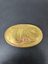 Rep Civil War Federal Union US Belt Buckle In Great Shape