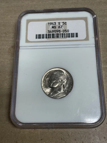 1943-S Wartime Jefferson Nickel NGC MS67