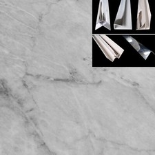 Grey Marble Shower Wall Panels Bathroom Cladding PVC 2.4m x 1m Boards Wet Wall