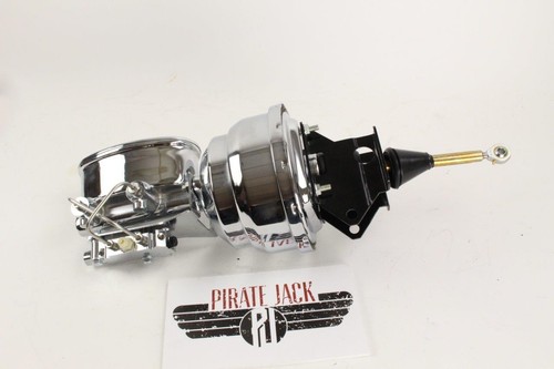 1952-1978 Ford Truck 8" Dual All Chrome Brake Booster Kit, Oval Master / Valve - Picture 7 of 7