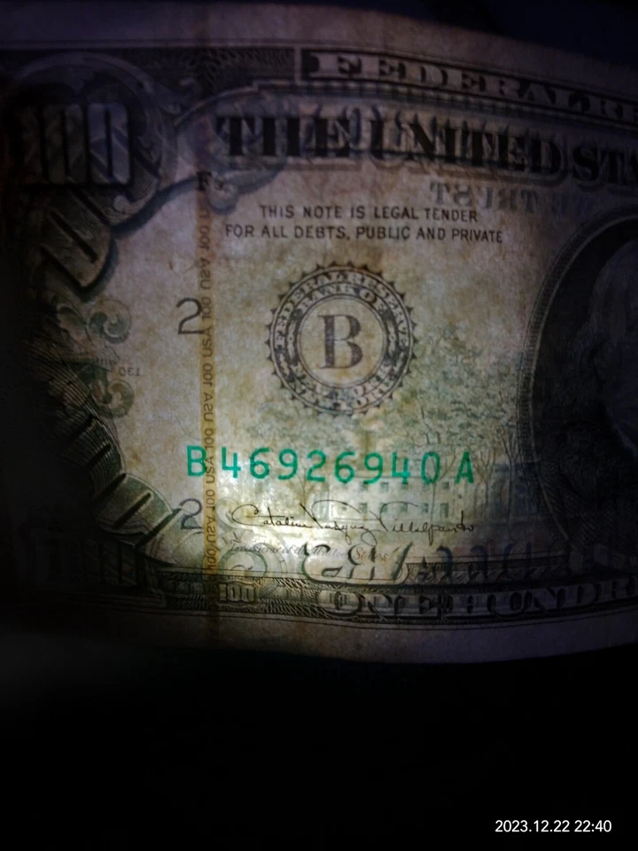 Real USD 100 Old Note For Hobby Collectors - Image 3 of 3