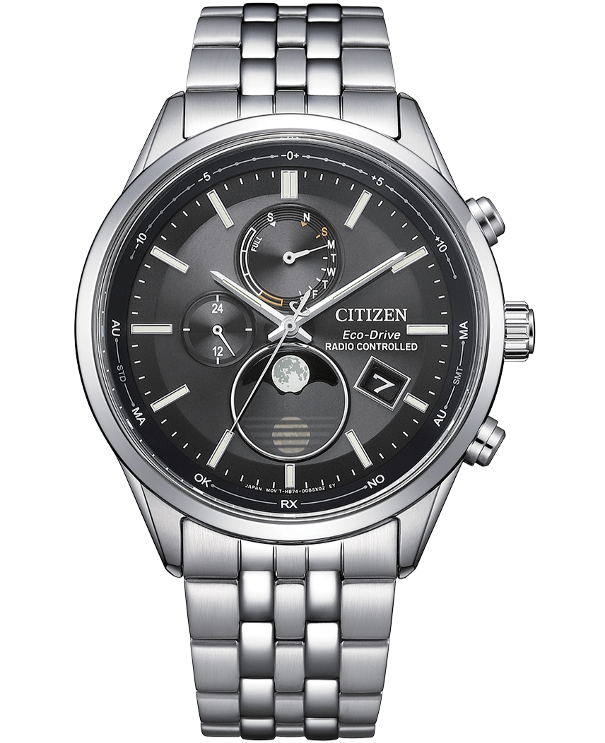 CITIZEN　ECO-Dadio controlled メンズ腕時計 Citizen Eco-Drive Moon Phase Radio-Controlled Men's Watch