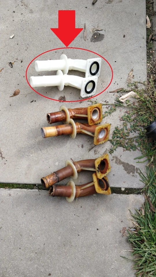 OEM Nissan Máxima Infiniti I30 I35 Núcleo Calentador Salida Tubo Juego de 2 Piezas Genuino Foto 3 de 4