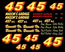 45 Mason's Garage Satch Worley - Harry Gant 1/24th Scale Nascar WATERSLIDE DECAL