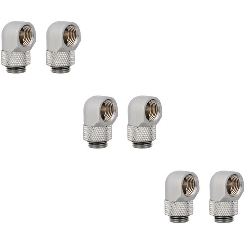 3 Pack Rotating Elbow Joint Pc Water Cooling TRAVEL Swivel Hose Connector - Afbeelding 5 van 12