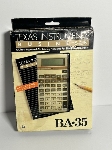 Vintage Nos Texas Instruments BA-35 Taschenrechner  - Bild 1 von 3