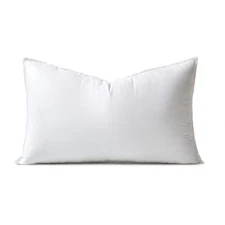 12x20 Down Alternative Pillow Insert Decorative Throw Pillow 12 x 20 Inch Bod...