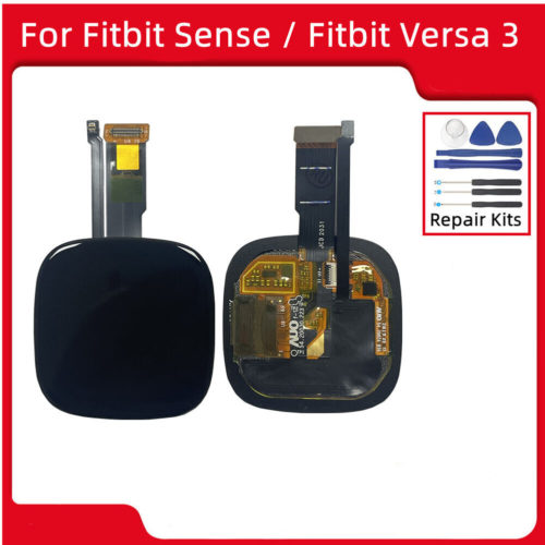 Pour montre intelligente Fitbit Sense Fitbit Versa 3 remplacement écran tactile LCD - Photo 1/4