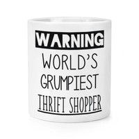 Warnung World's Grumpiest Grasnelke Shopper Makeup Pinsel Bleistift Topf Lustig