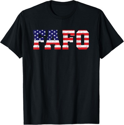 Trump FAFO Shirt Find Out Vintage America US Flag Unisex T-Shirt