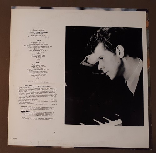 Van Cliburn My Favorite Debussy by RCA Records 33rpm VINYL LP RECORD - Foto 3 di 3