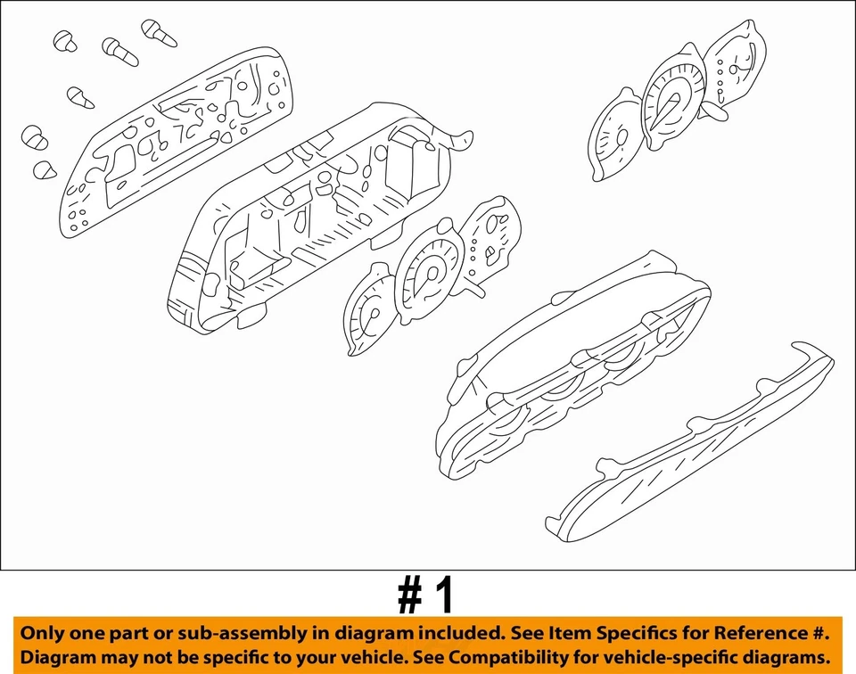 Б/у спидометр датчик подходит: 2003 Kia Spectra кластер с тахометр MT класса A - Изображение 2 из 3