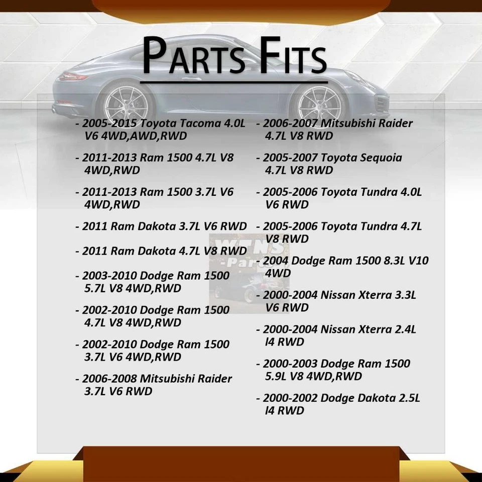 Compatível com 2005 2006 Toyota Tundra GMB eixo traseiro todas as juntas junta universal - Imagem 3 de 4