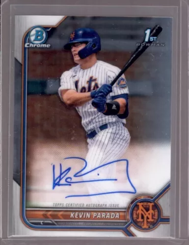KEVIN PARADA 2022 Bowman Chrome Draft 1st Rookie RC Autograph Auto #CDA-KP
