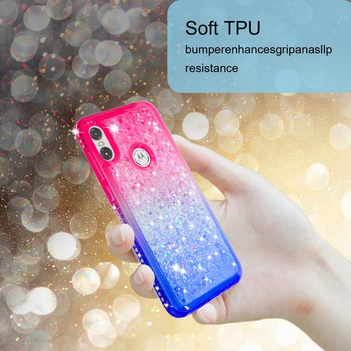 For Motorola One Case,P30 Play Case Bling Sparkly Diamond Glitter For Girl Women - 第 6/26 張圖片
