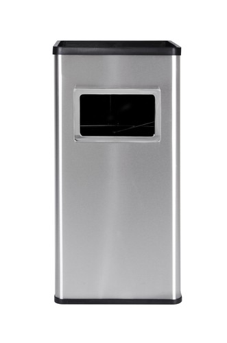 Standaschenbecher Mülleimer Aschenbecher 61cm 45 Liter Schwarz SIlber - Bild 15 von 21