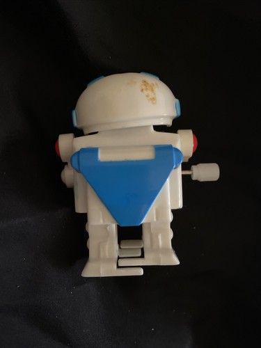 Cute 2 Galaxy Robots Plastic Wind Up Walker Toy-Blue Square And Round Eyes - Picture 5 of 5