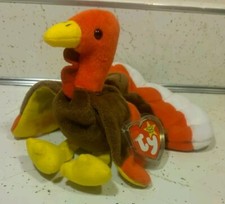 The Beanie Babies Collection TY Gobbles The Turkey 1996 Retired