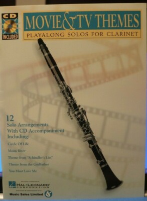 Clarinet & CD Movie & TV Themes playalong solos for Clarinet arr Jack Long New