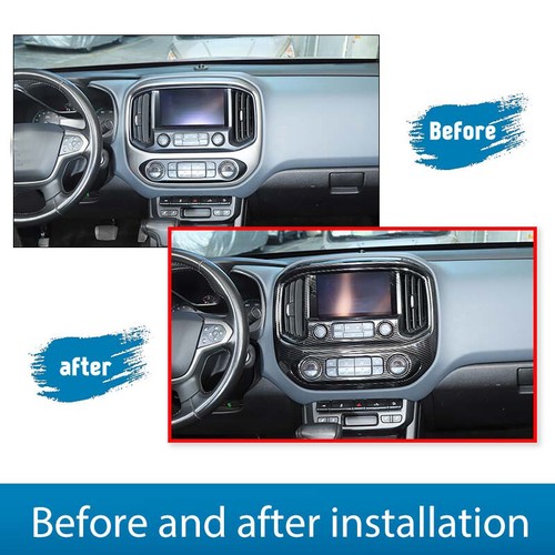 8PCS Carbon Fiber Front Interior Trim Kit for Chevy Colorado/GMC Canyon 2014-22 - Picture 8 of 17