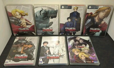 Fullmetal Alchemist DVDs, Lot of 7, Volumes 1 Through 6 + Movie, Used 