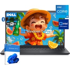Dell Inspiron Win11Pro 15"FHD Laptop Core i5 UP TO 64G-2TB  Touchscreen Black