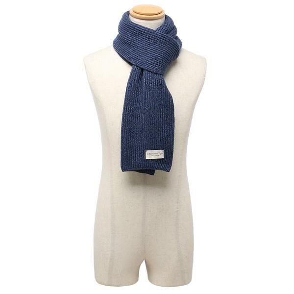 Johnstons of Elgin Scarf Muffler Blue Ladies Made in