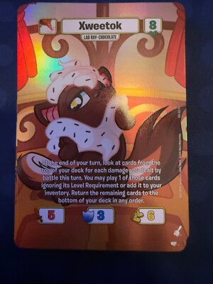 Neopets Battledome TCG 25th Anniversary Chocolate Xweetok | eBay