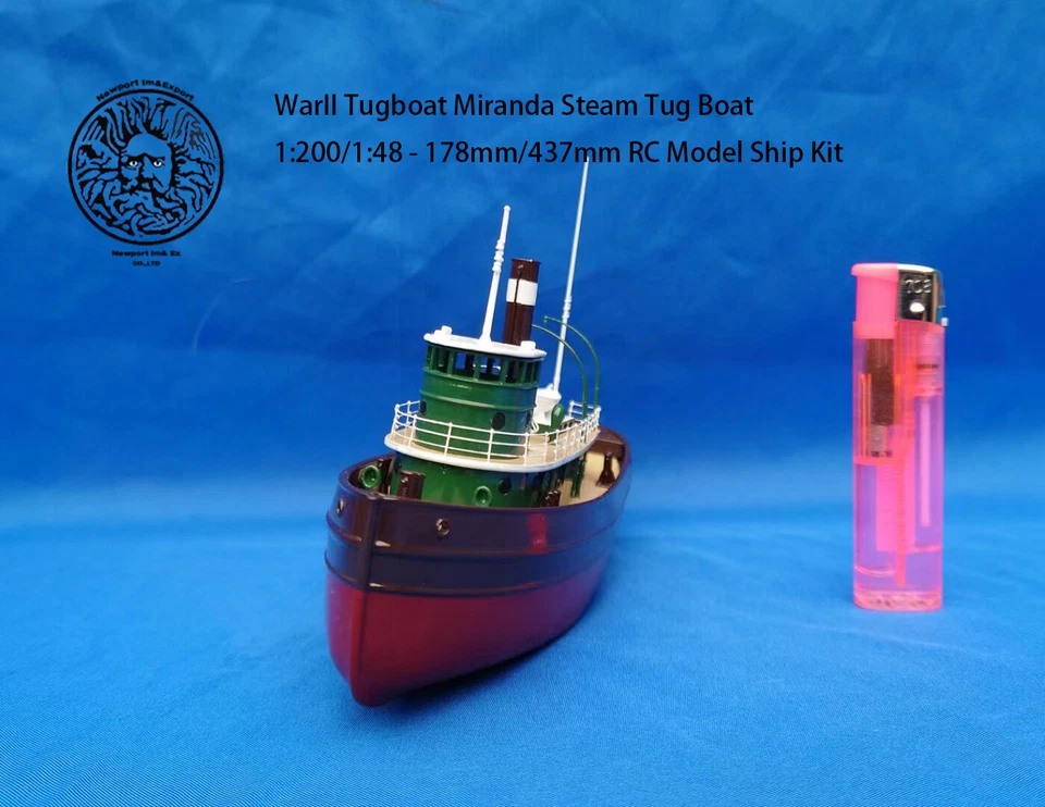 WarII Tugboat Miranda Steam Tug Boat 1:200/1:48 - 178mm/437mm RC Model Ship Kit - Image 2 of 4