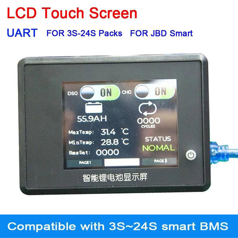JBD Smart BMS Battery Board Accessories Touch Screen Control
