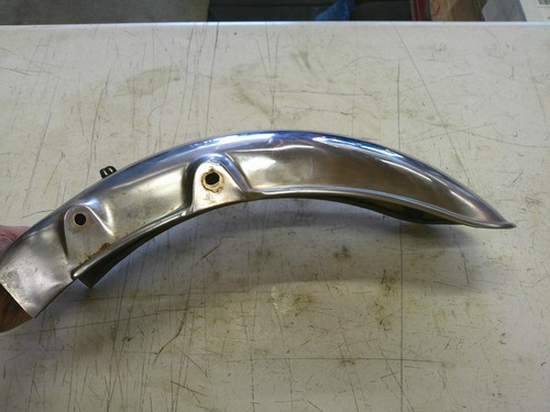 1980-1988 Suzuki GS 450 GS450L rear back chrome fender - Picture 7 of 9