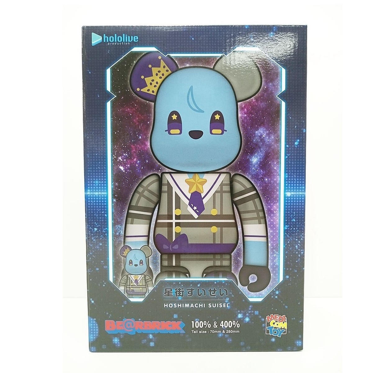 BE@RBRICK hololive Hoshimachi Suisei 100% & 400% BEARBRICK Medicom