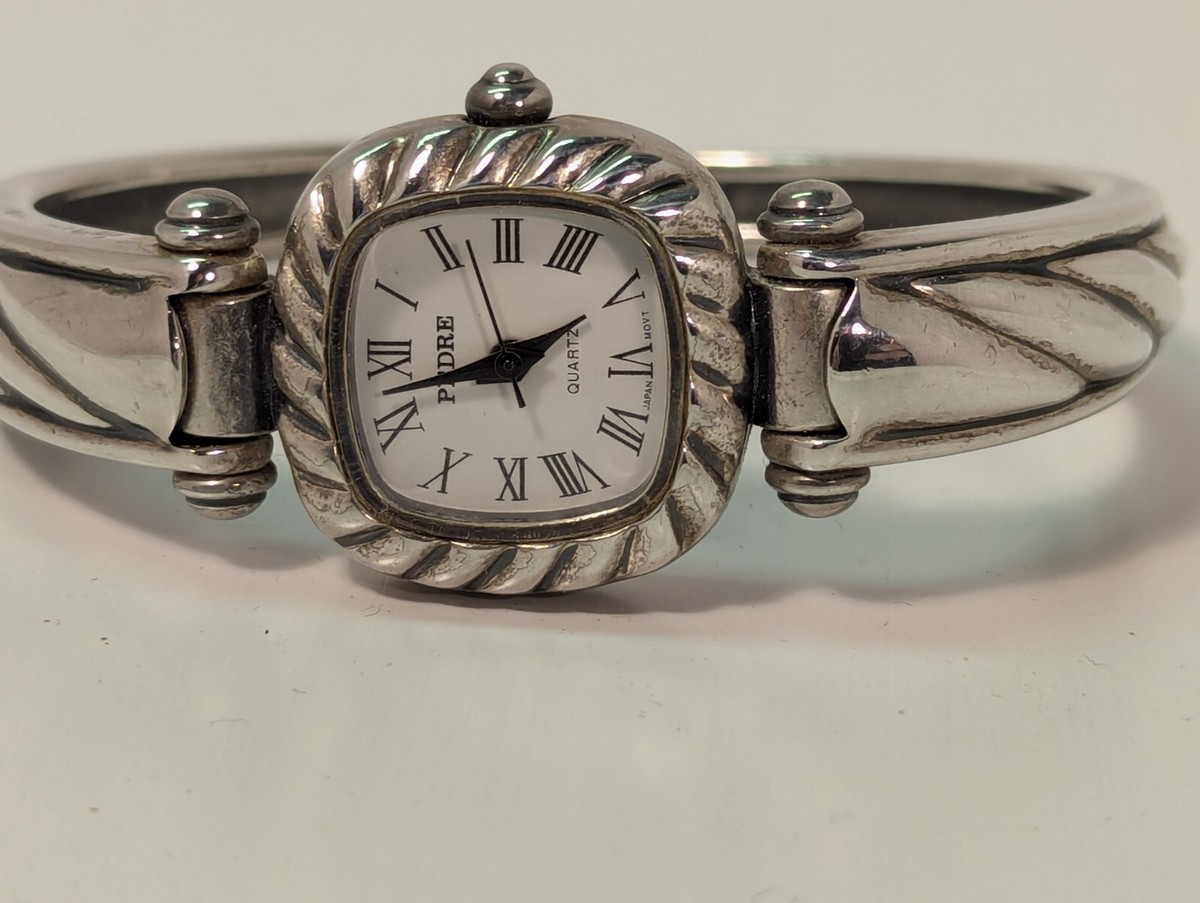 Pedre Silver/Red Women\'s Cuff Watch Pedre womens watch, cuff, silver, dainty | eBay main image 2