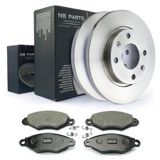 Bremsscheiben + Bremsbeläge vorne 247mm voll für Citroen Xsara N1 Coupe ohne ABS