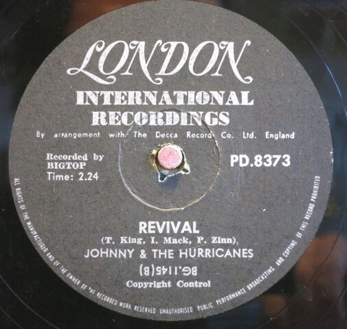 Johnny & The Hurricanes 78 RPM / Rocking Goose & Revival (01-1223) - Imagen 2 de 2