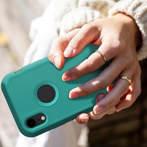 Für Apple iPhone XR Stoßfest Robust Case Schutzhülle / Hartglas - Bild 55 von 60