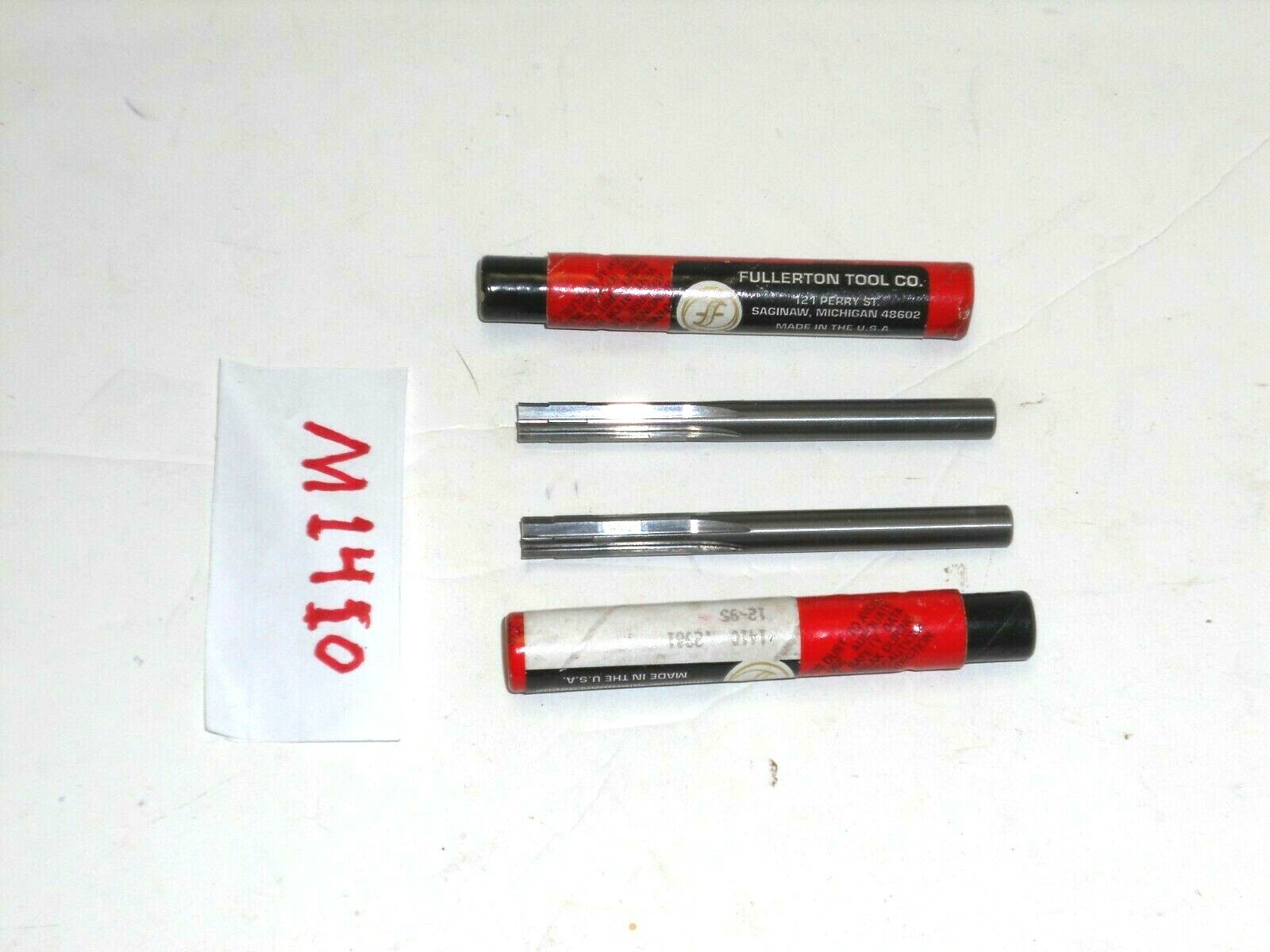 M1410) 2pcs. FULLERTON .2981" SOLID CARBIDE REAMER, 6Flt., RHC, 31/4