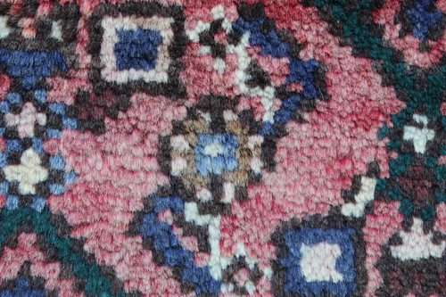 Vintage Hand Made Traditional Oriental Wool Faded Red Short Runner 200x72cm - Picture 11 of 13