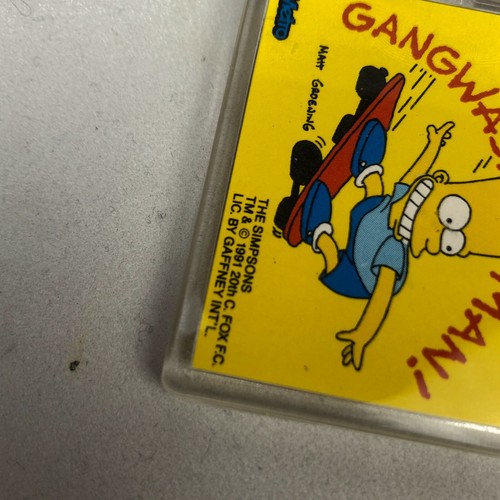The Simpsons 1991 Vintage Key Rings x3 (Gaffney Fox Metro) - Picture 8 of 10