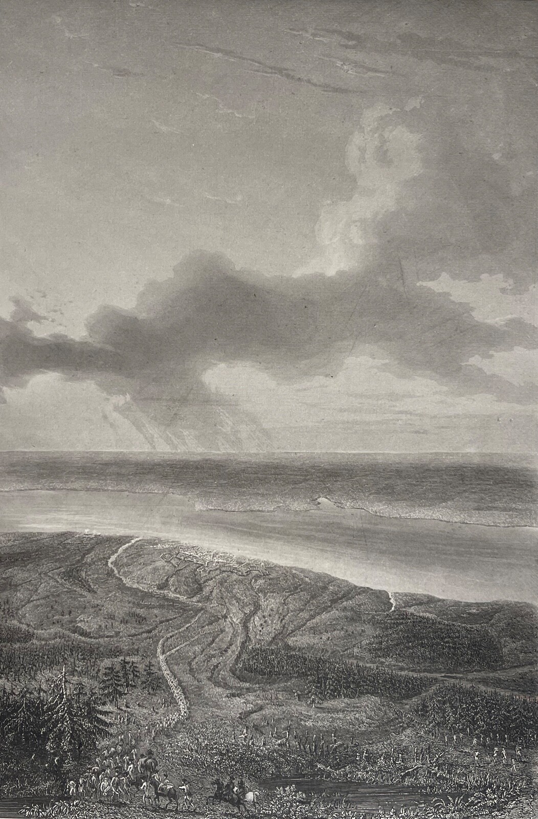 Siege Of Yorktown 1781 Virginia Investment of The Place Print Towards