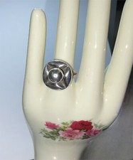 NAPIER Signed STERLING MOD ADJUSTABLE SIZE RING VINTAGE RARE NAPIER JEWELRY