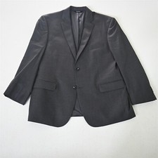 Jos. A Bank 46R Gray 100 Wool Traveler Mens Blazer Suit Jacket Sport Coat