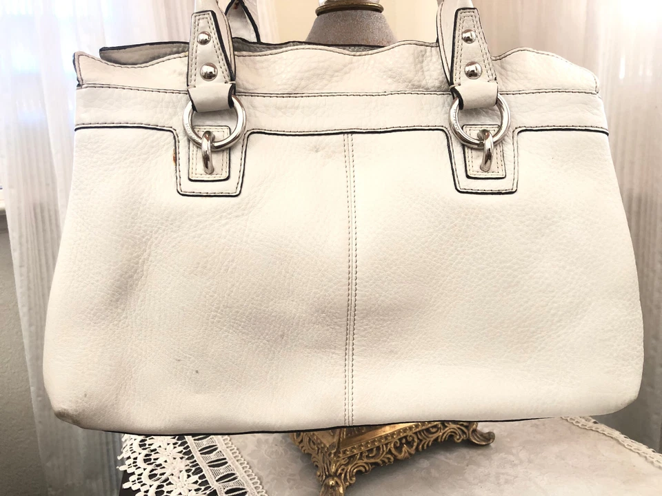 ТРЕНЕР PENELOPE кремовый шагреневой кожи сумка с короткими ручками женщин наплечная ручная сумка 13164 - Изображение 4 из 4