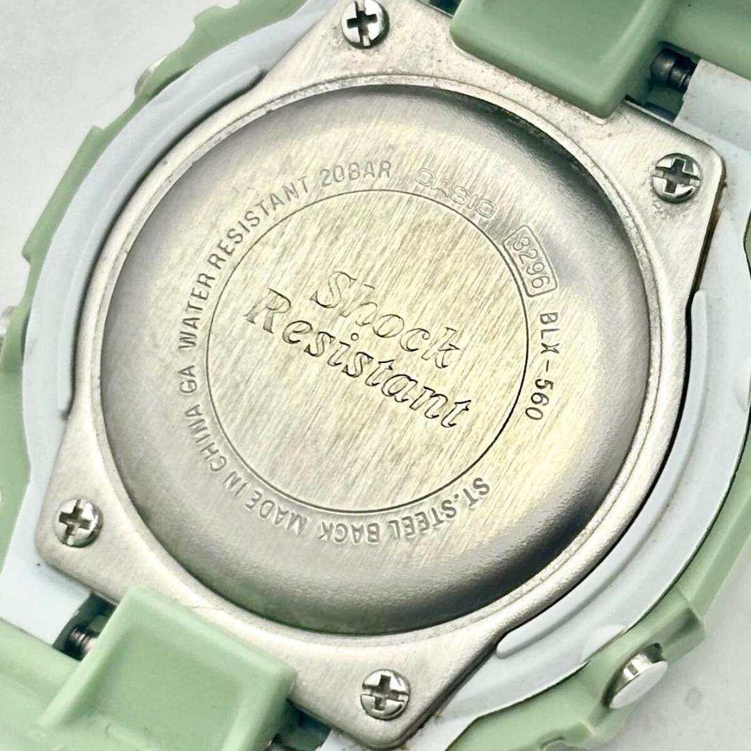 【美品/新品電池】 CASIO Baby-G パステルグリーン BLX-560 Amazon.co.jp: [カシオ] 腕時計 ベビージー 【国内正規品】G