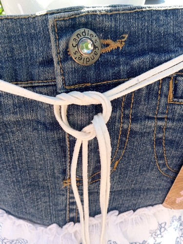 Candies NWT Girls Size 8 Denim Skort Perfect Condition - Picture 6 of 13