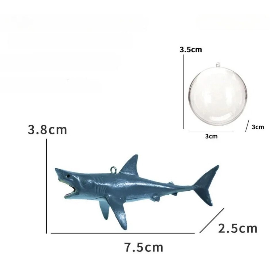 Image showcasing Sharks Aquarium Ornament Decoration Floating Fish Tank Decoration ...