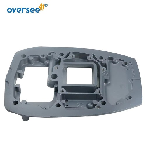 6B4-41137 Exhaust Guide Manifold Plate For Yamaha Outboard Motor 2T 15D 9.9 15HP - Picture 3 of 4